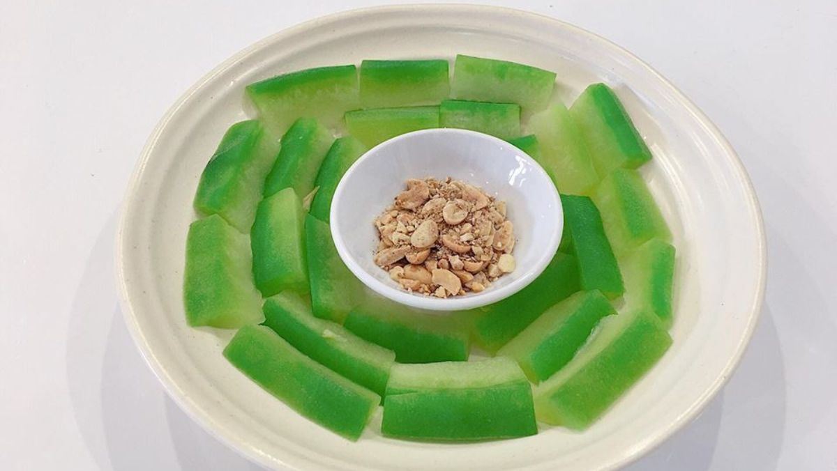 Bí đao luộc chấm nhạt