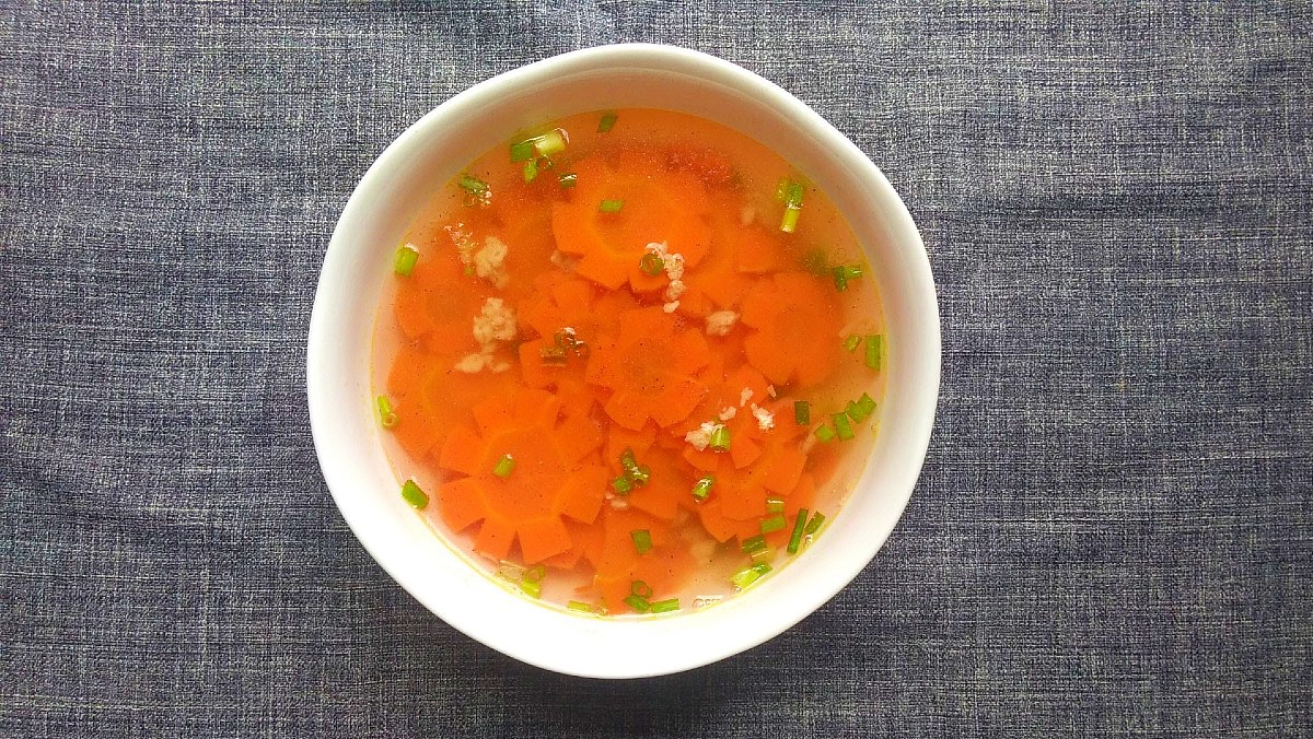 Canh cà rốt nấu gừng
