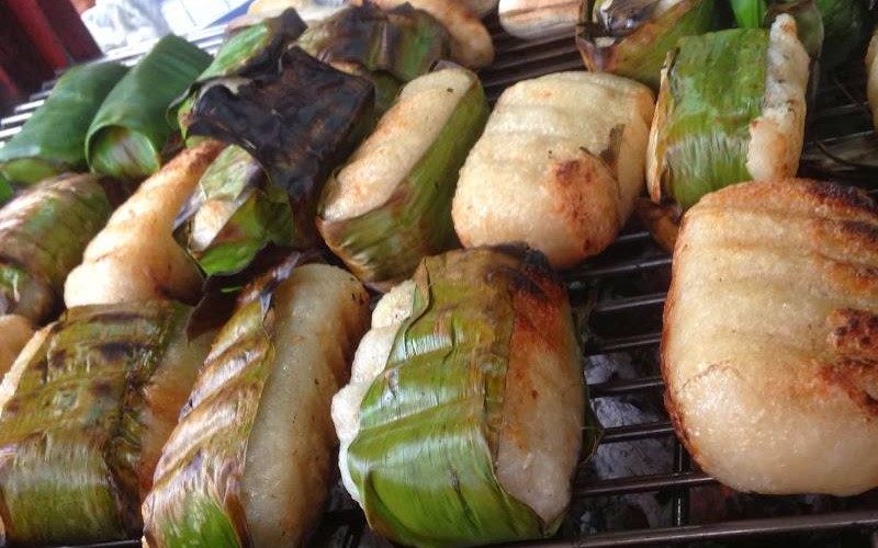 Chuối nướng than