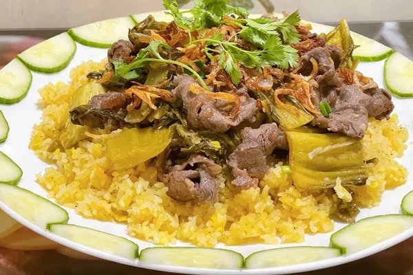 Cơm chiên dưa bò