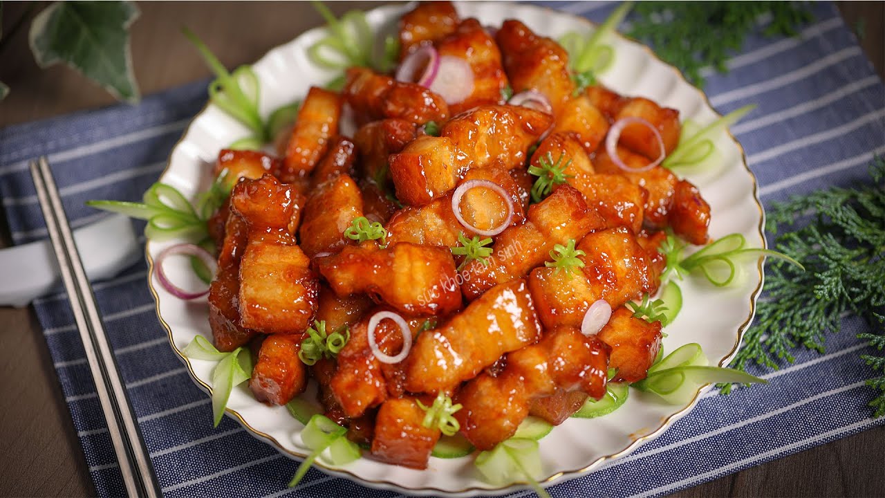 Cơm thịt heo rim tiêu