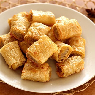 Đậu hũ ky cuộn thịt hấp