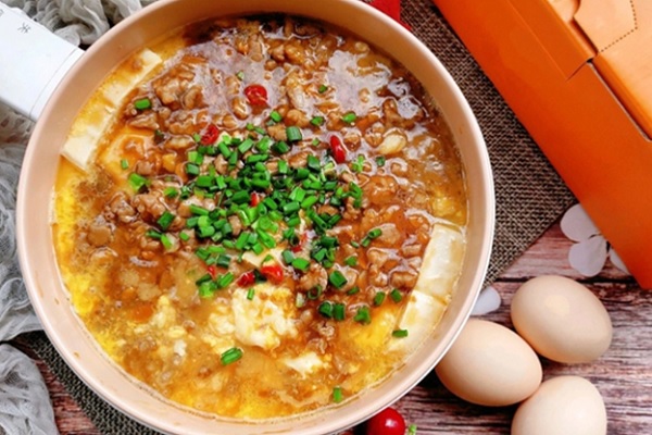 Đậu hũ trứng hấp