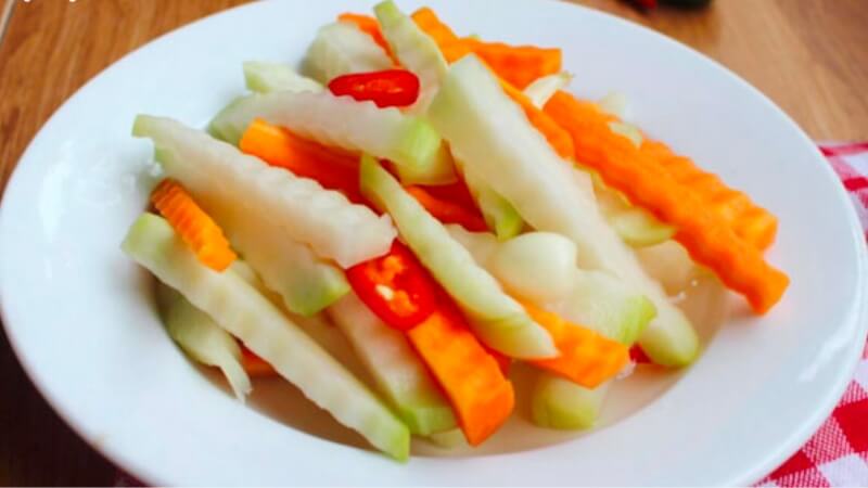 Dưa góp cà rốt – su hào – dưa leo