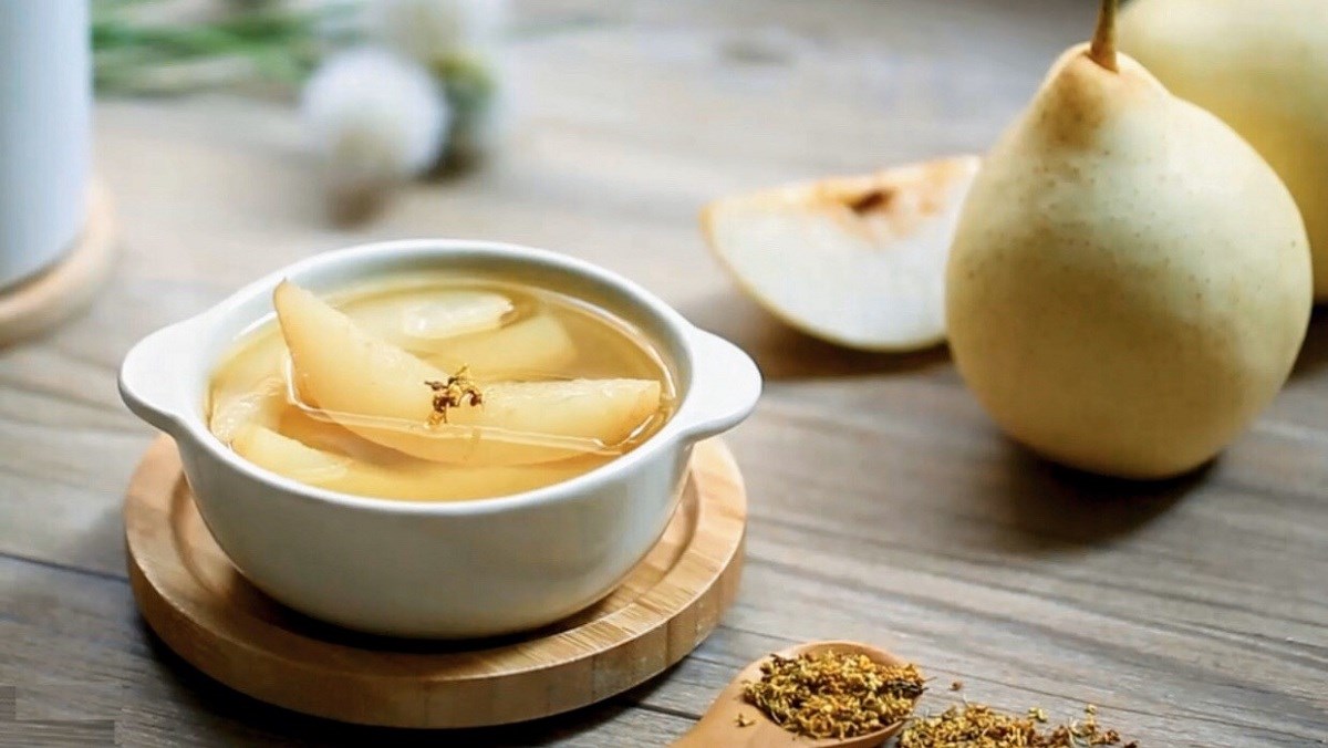 Lê hấp ăn ấm (không đường)