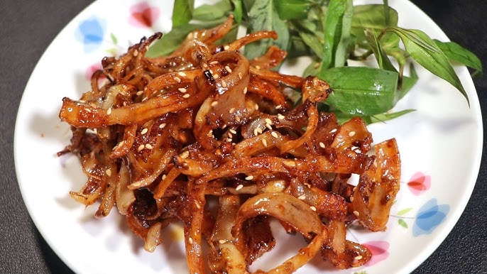 Mực khô xào bơ tỏi