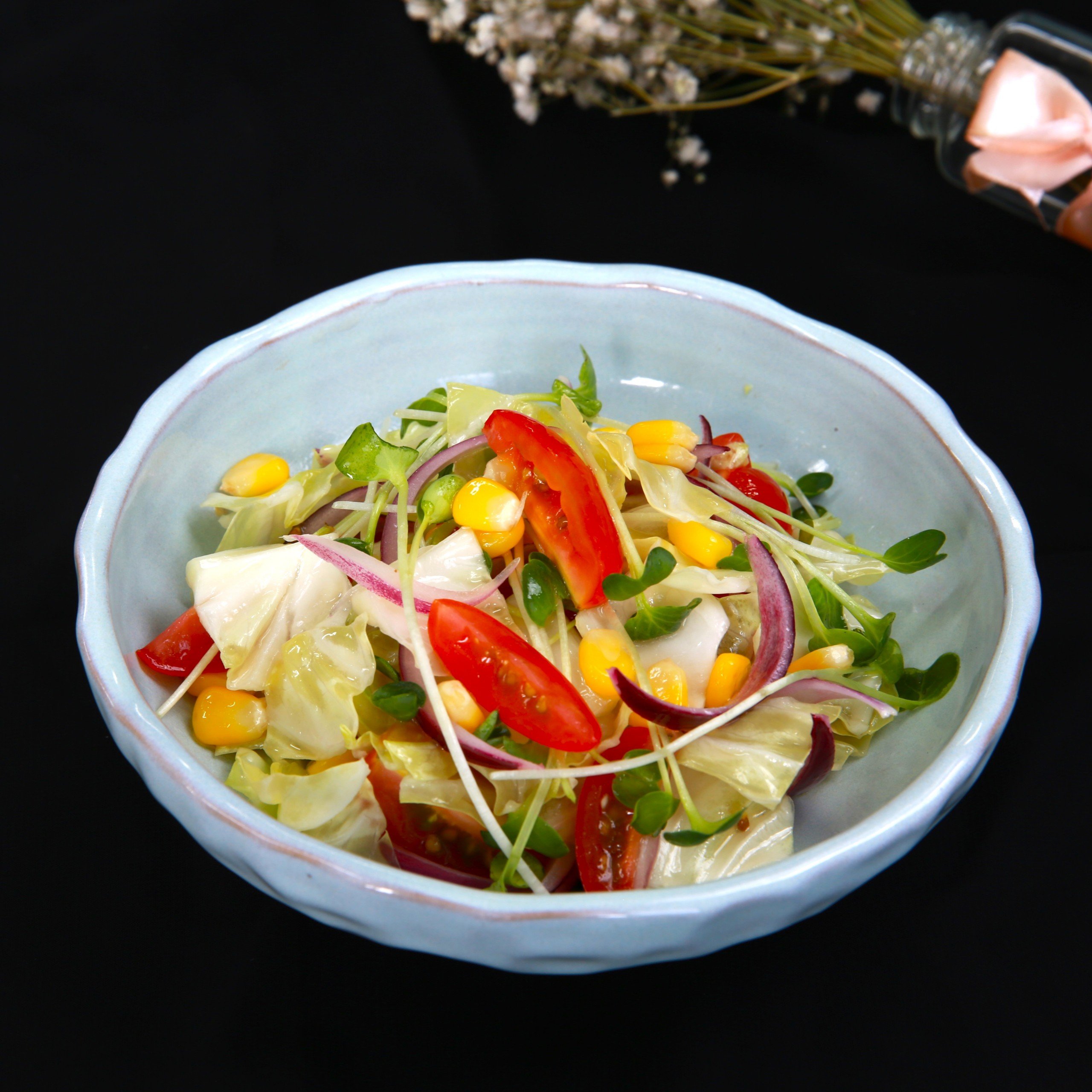 Salad rau củ trộn dầu giấm