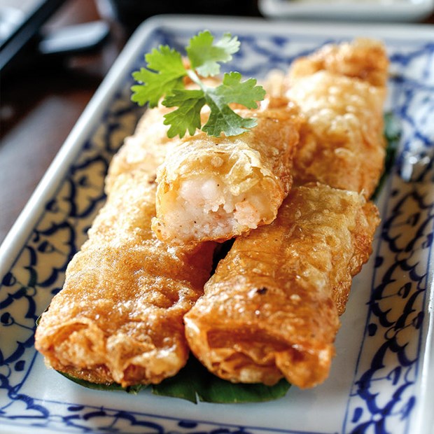 Tàu hũ ky cuộn chiên giòn