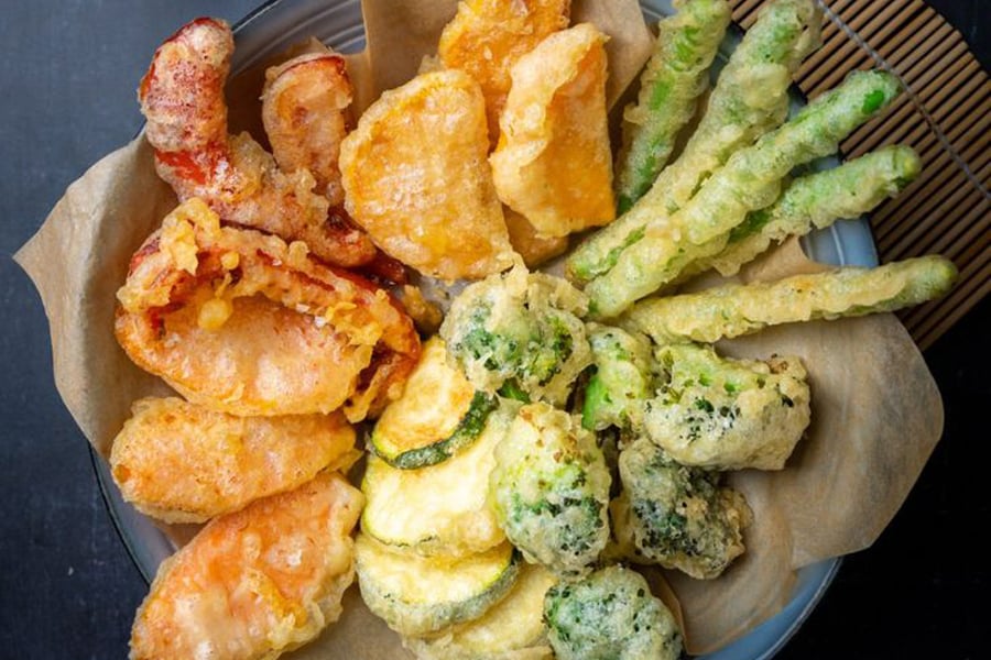 Tempura rau củ